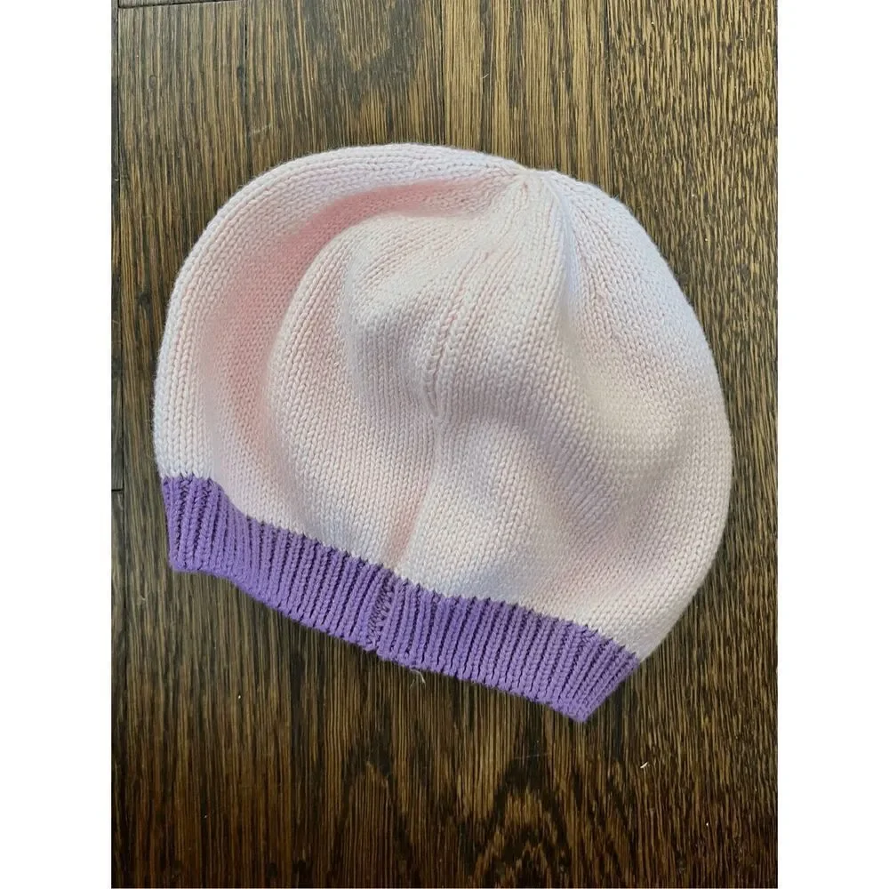 NEW Hanna Andersson Girls 1-3 Yrs Flower Applique Beanie Hat BUY 2 GET 1 FREE